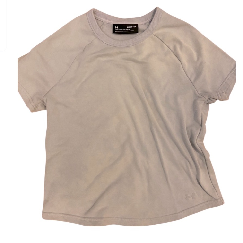 Light purple/grey sweatshirt material shirt